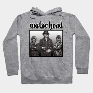 Motorhead Black White Black Hoodie